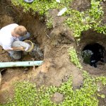 Septic tank workers